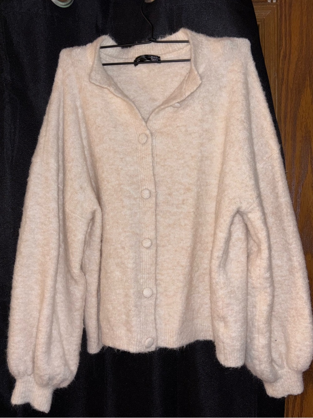 Cream Button Sweater - Picture 2 of 3